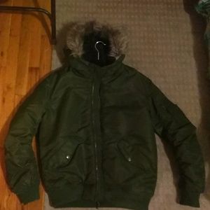 H and M Hooded Bomber Jacket